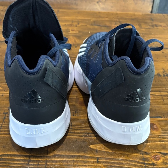 New Adidas Black and Blue Athletic Shoes - Picture 4 of 5